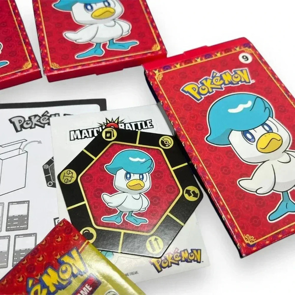 New! McDonald's Set of 4 Assorted Pokemon Happy Meal Toy Card Packs,  2023 - Picture 3 of 5
